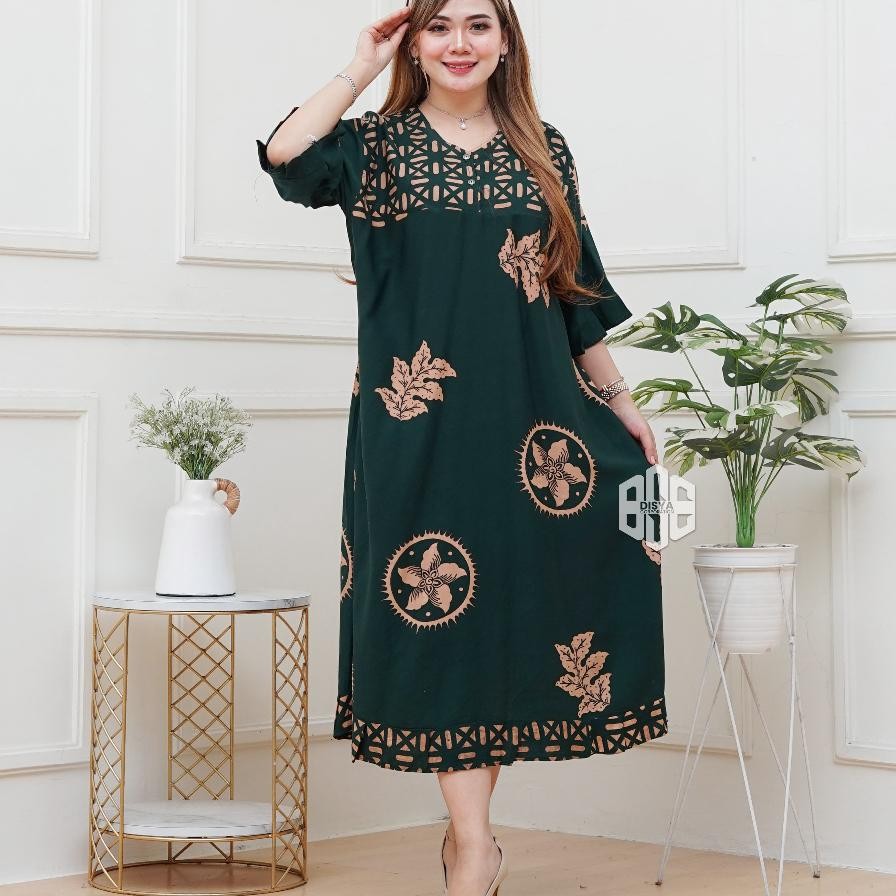 Jual Gavindra Batik Daster Rayon Wanita Busui Jumbo Ld 130 Daster Jumbo ...
