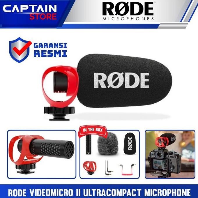 Jual PROMO RODE VIDEOMICRO II ULTRACOMPACT MICROPHONE - MIC VLOG KAMERA ...