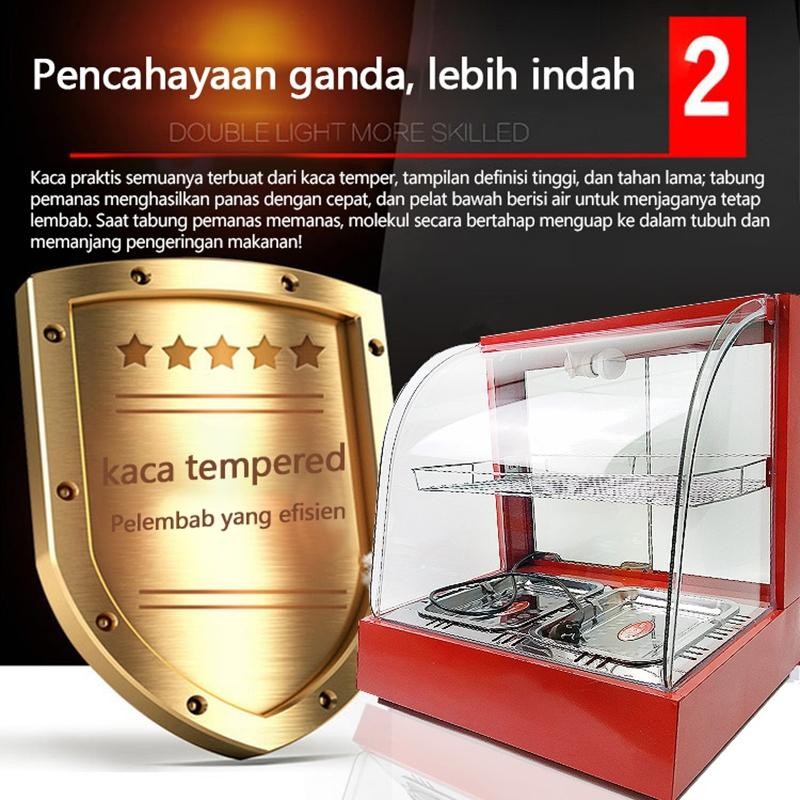 Jual LENODI Rak penyimpanan penghangat kabinet pemanas vertikal multi ...