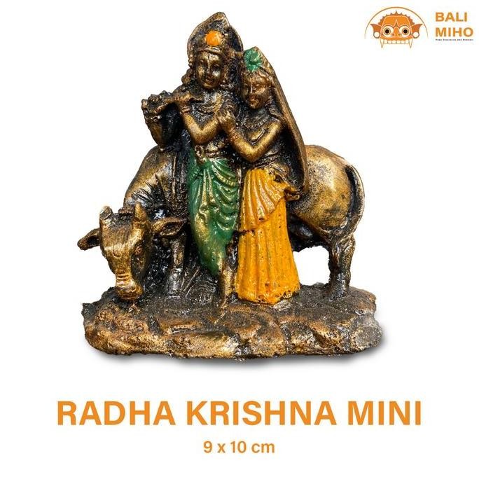Jual Kualitas terbaik] Patung Radha Krisna Mini Tinggi 10 cm - Dekorasi ...