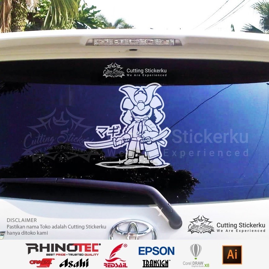 Jual Cutting Stiker Ninja X Chubby Variasi Motor Mobil Sticker Timbul ...