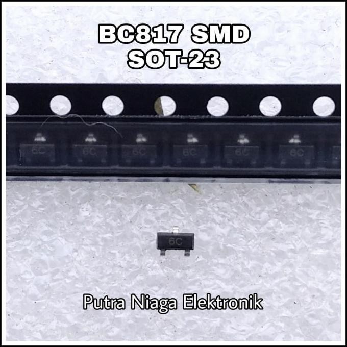Jual Murah (10) Transistor SMD BC817 SOT-23 NPN sot23 Code marking : 6B ...