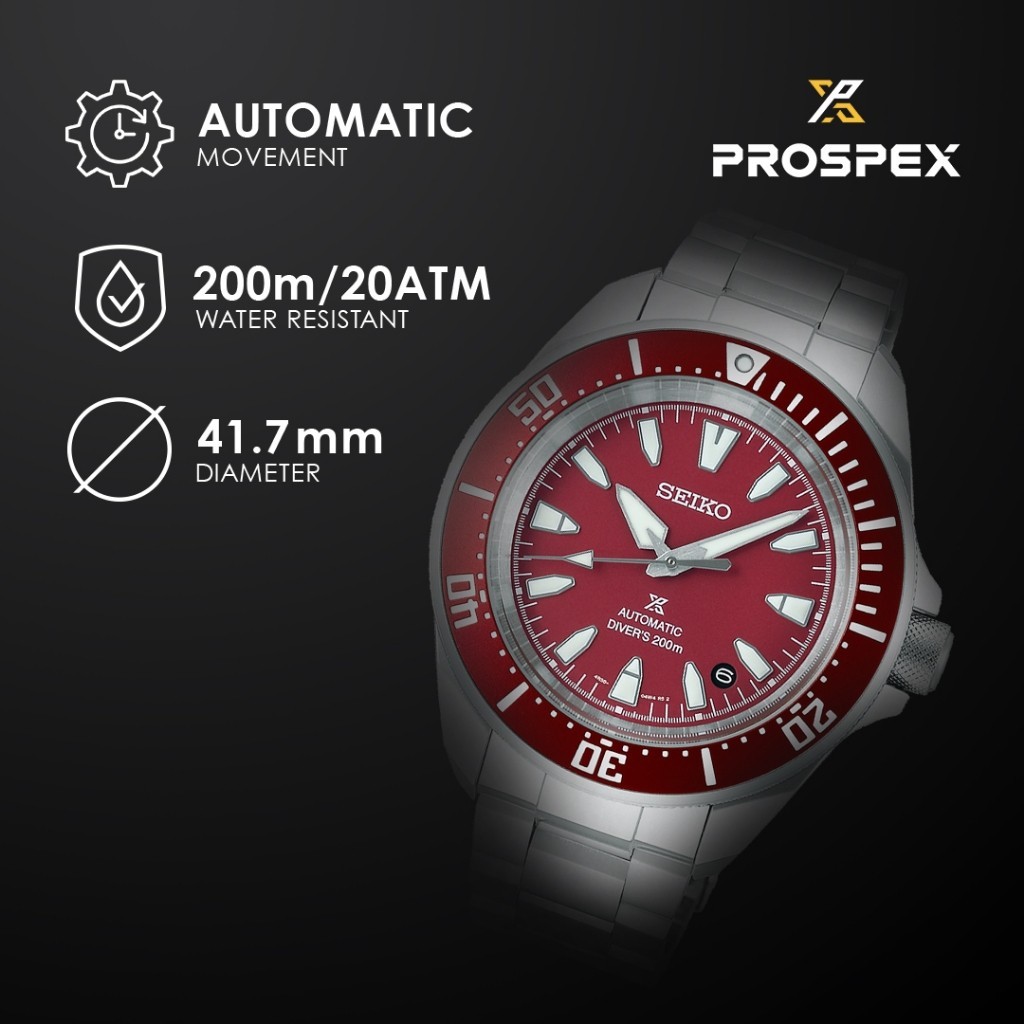 Jual Seiko Prospex Samurai SRPL11K1 SRPL11 Shog-Urai Red Stainless ...