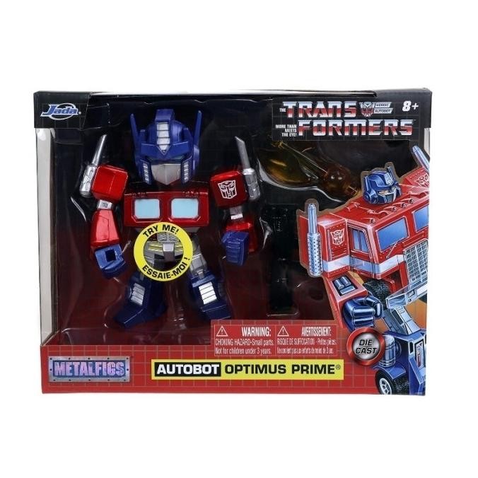 Jada Toys Transformers G1 Optimus Prime Camión con Robot en el chasis