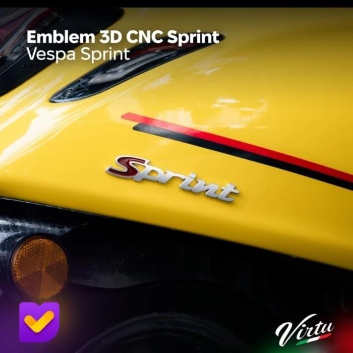 Jual EMBLEM LOGO STICKER 3D CNC LOGO SPRINT - VIRTU Premium | Shopee ...
