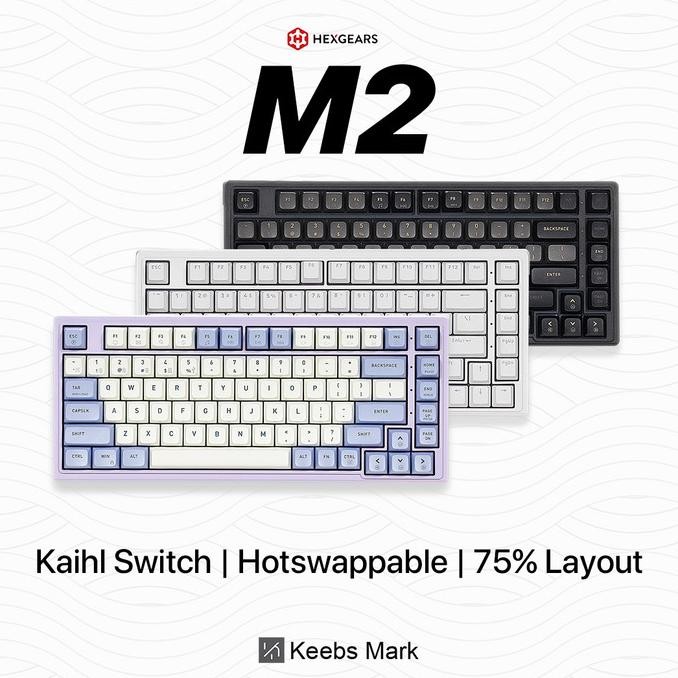 Jual TERBARU - Hexgears M2 75% Layout Wired Mechanical Keyboard ...