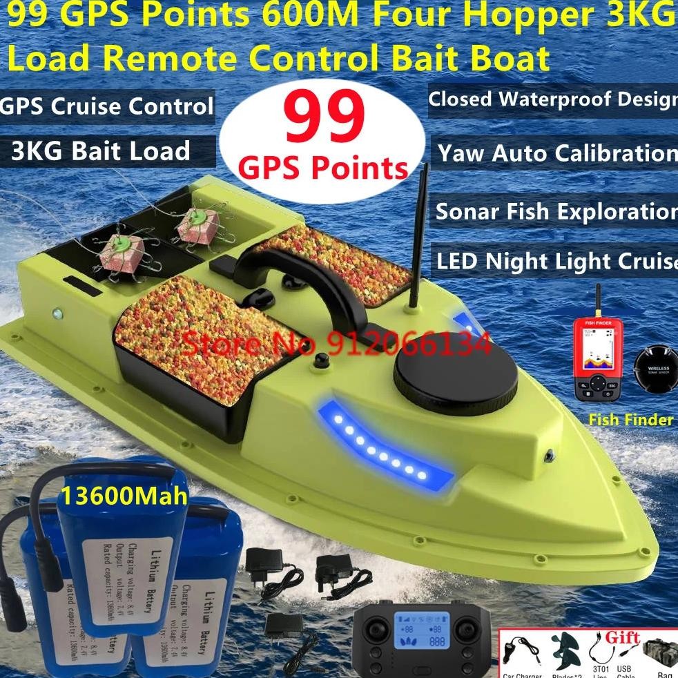 Jual 99GPS SMART CRUISE SONAR FISH FINDER HIGH SPEED RC FISHING BOAT ...