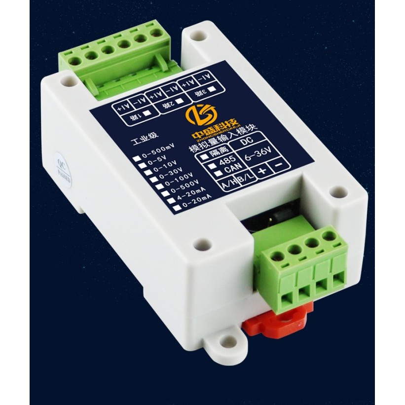 Jual Analog Acquisition Module 4-20Ma To Rs485 Modbus Singnal Converter ...