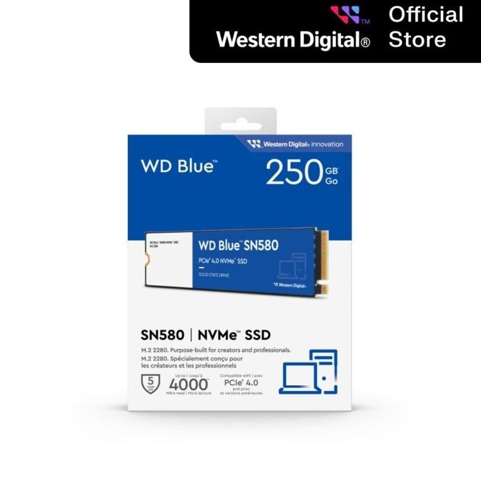 Jual Ssd Wd Ssd Blue Sn580 250Gb 500Gb 1Tb 2Tb 4Tb - Ssd M.2 Nvme Pcie ...