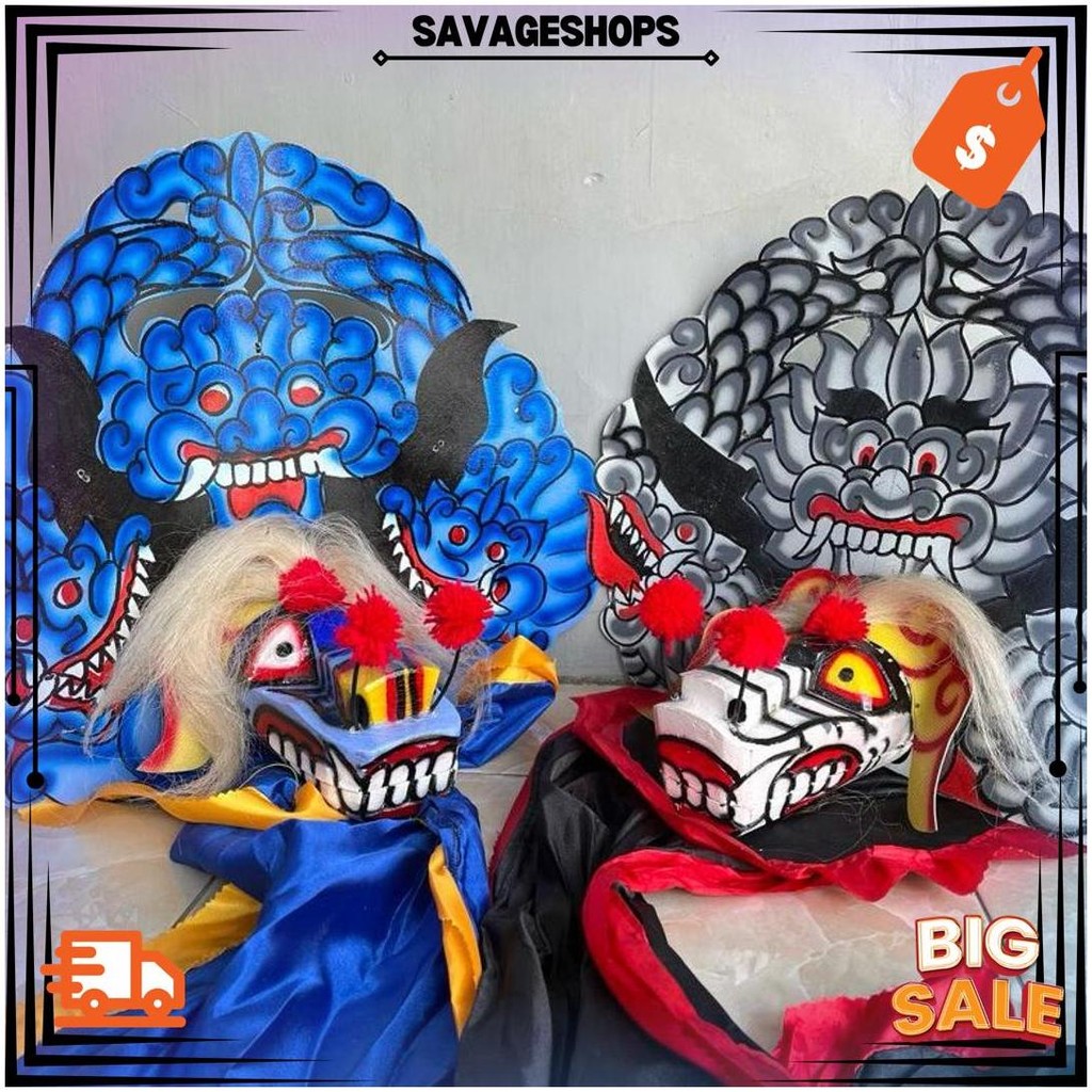 Jual Sale Mainan Tradisional Barongan Telon|Barongan Devil|Barongan ...