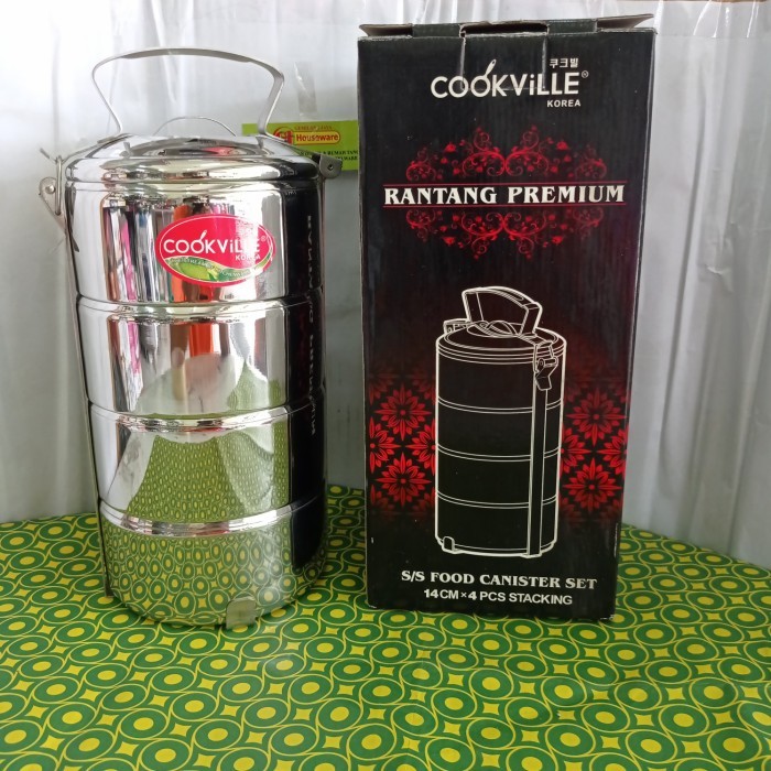 Jual rantang cookville 14x4 / rantang susun stainless 14 cm | Shopee ...