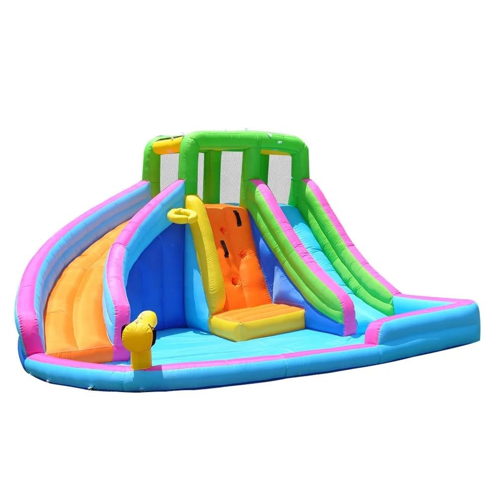 Jual durable safe toy all ages oxford bounce house slide inflatable ...