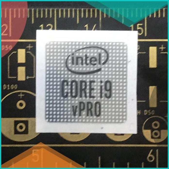 Jual Sticker stiker logo intel Core i9 vpro 10th gen 2020 ori 11OKTZ4 ...