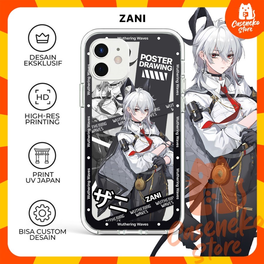Jual Custom Case Zani Wuthering Waves Casing Smartphone Phone HP 7 ...