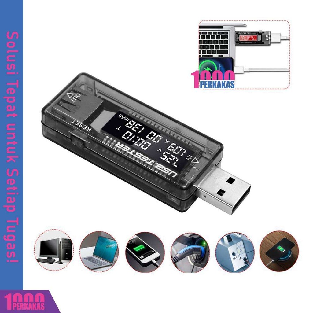 Usb Power Meter USB Charger Doctor Meter - Tester For Voltage, Current ...