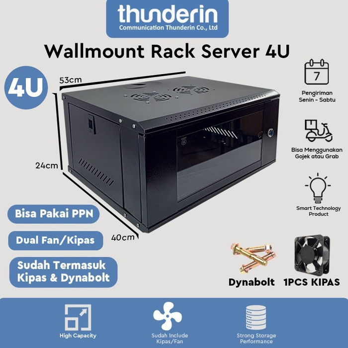Jual Wallmount Rack Server 4U. Rack Server Ukuran 4U | Shopee Indonesia