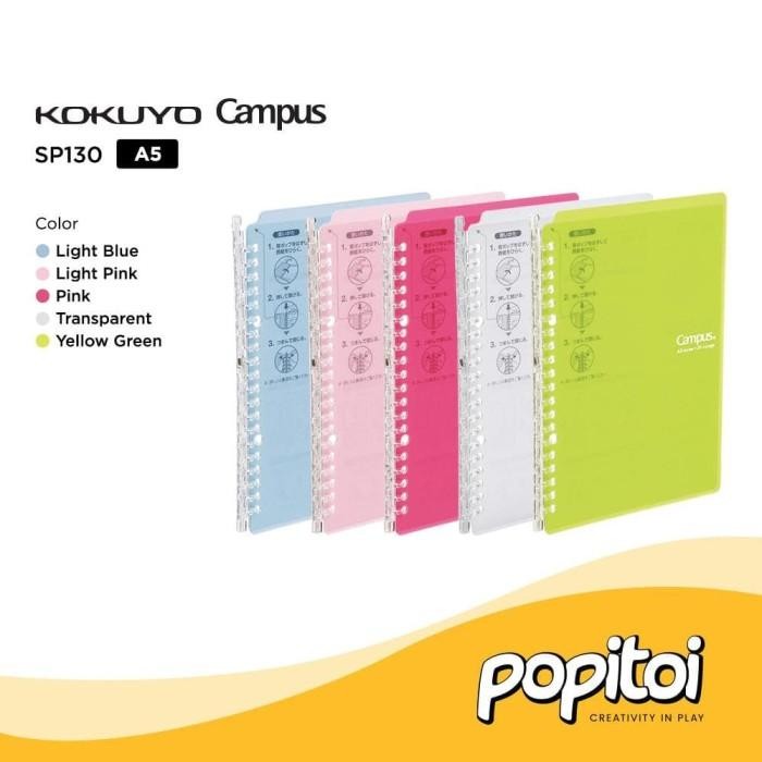 Kokuyo Campus Smart Ringbuch A5 - Slim Ordner Mit 100 Blatt Papier | Japan Import