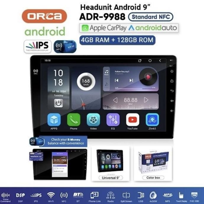 Jual ORCA STANDAR SERIES 4/128GB NFC headunit Android mobil | Shopee ...