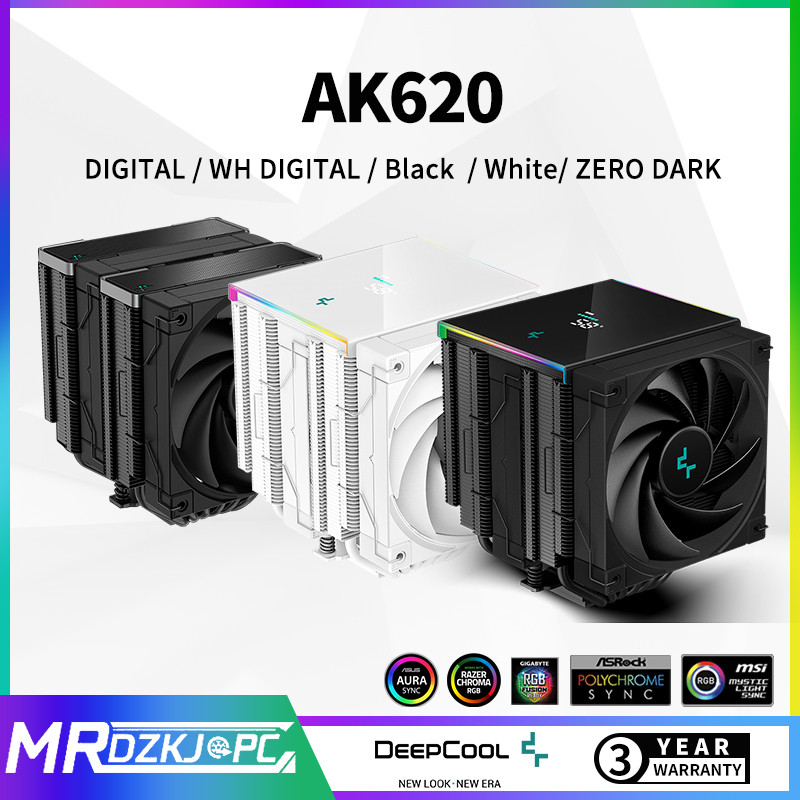 Jual Deepcool AK620 Digital / AK620 Zero Dark CPU Air Cooler Pure Black ...