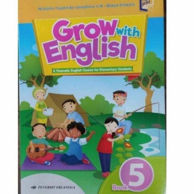 Jual Buku Grow With English Kelas 1 2 3 4 5 6 Sd Penerbit Erlangga ...