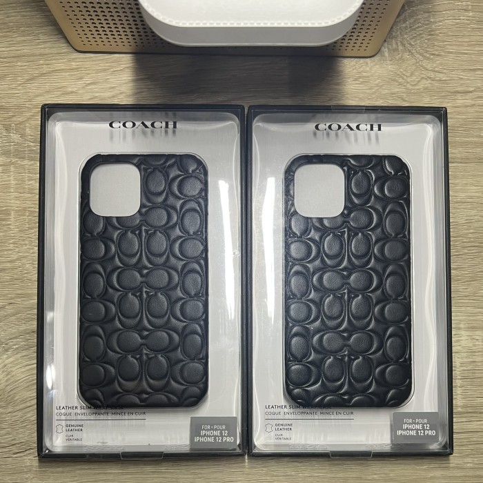 Jual COACH Case iPhone 12 Pro Max Signature Emboss Leather
