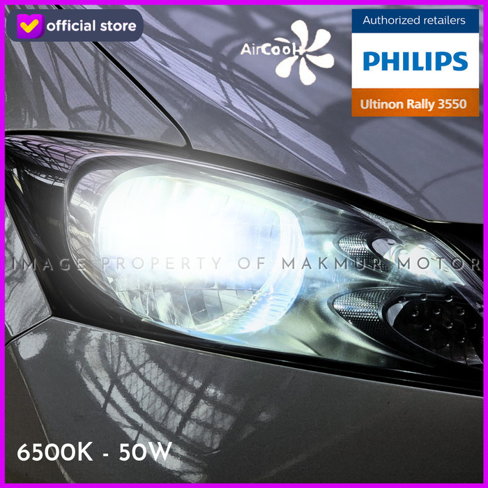 Jual Lampu Mobil Philips Ultinon Rally 3550 - H4 6500K 50W | Shopee ...