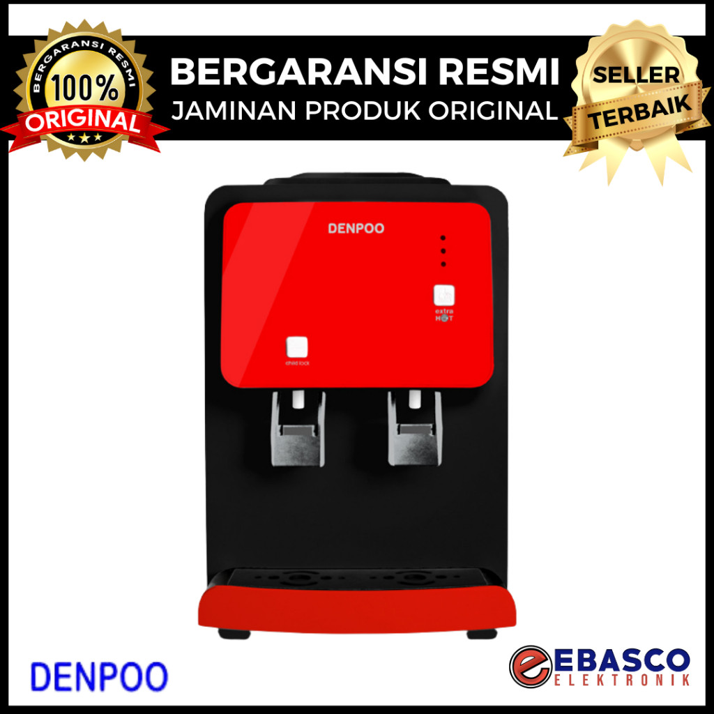 Jual DENPOO Dispenser XAVIER Galon Atas Dengan 2 Tombol Kran Air Low ...