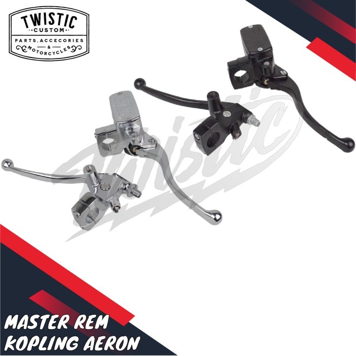Jual Master Rem Handle Kopling Set Aeron Motor Custom Universal Bobber ...