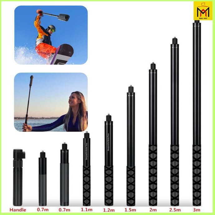 Jual Tongsis Ultra Long Invisible Selfie Stik 3M for Insta360 ONE X2 RS ...