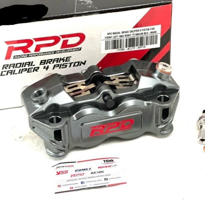 Jual Paket Kaliper Radial Rpd 4P 4 Piston+ Breket 300 Mm Rpd Vector For ...