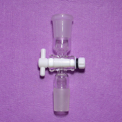Jual Lab Glass Flow Control Lab Adapter with PTFE Stopcock 24 40 ...