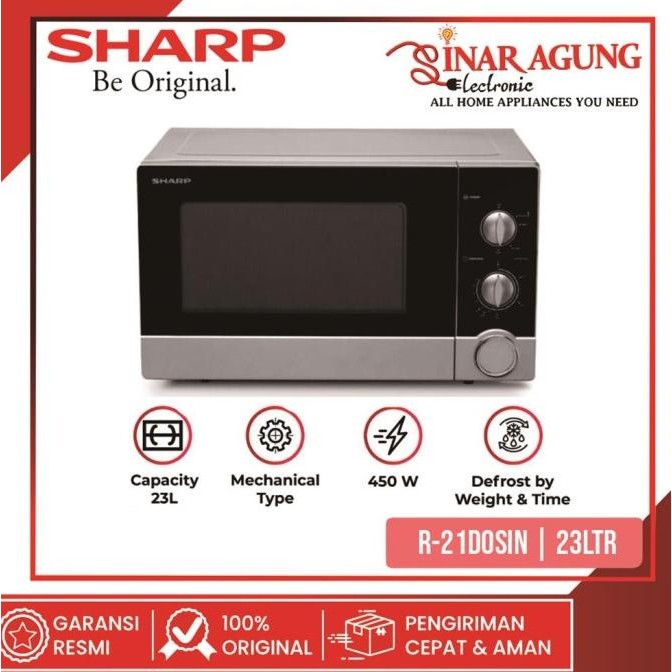 Jual Sharp Straight Microwave Oven R21D0(S)In 23Ltr [Garansi Resmi ...
