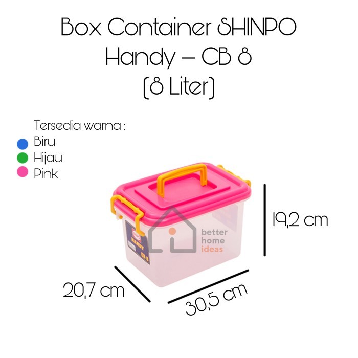 Jual Box Container SHINPO Handy - CB8 (8 Liter) | Shopee Indonesia