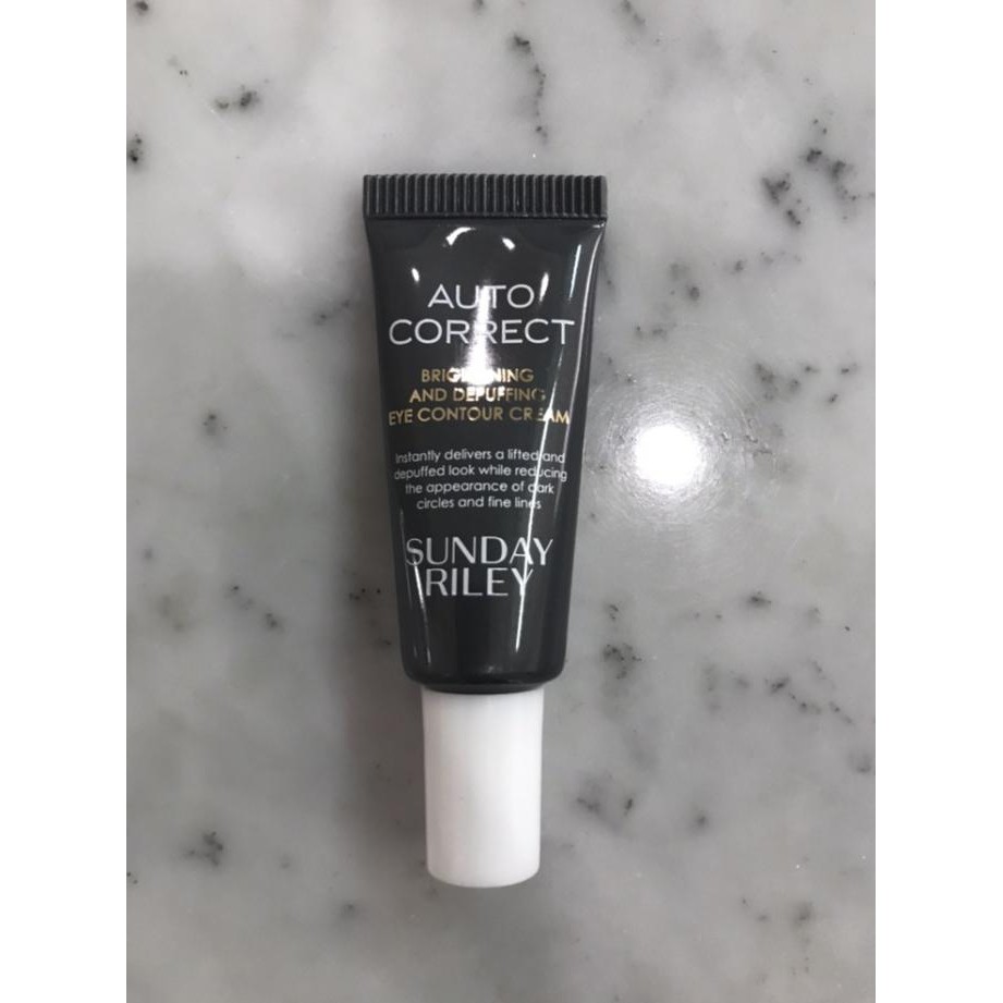 Jual Sunday Riley Auto Correct Brightening Depuffing Eye cream sample ...