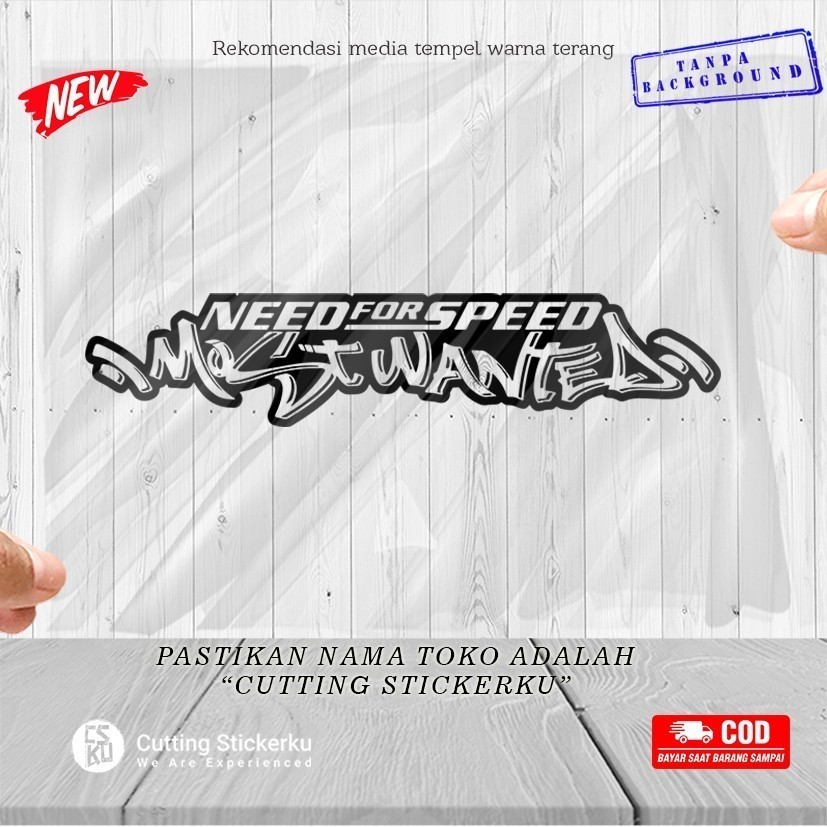 Jual Cutting Stiker NFS Most Wanted Variasi Motor Mobil Sticker Kaca ...