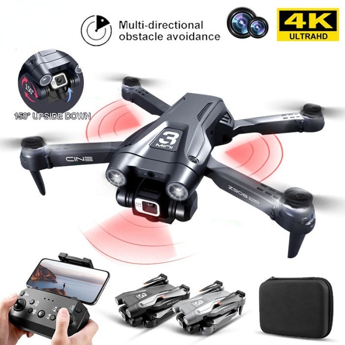 Jual Drone Quadcopter Mini Wifi Dual Camera Obstacle Avoidance 4K Hd ...