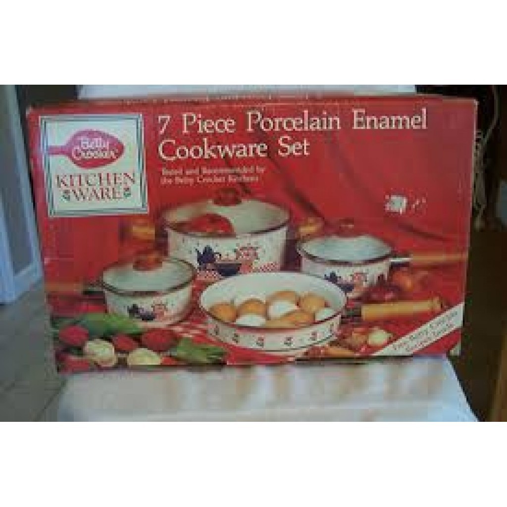Jual Porcelain Enamel Cookware 7 Pcs | Shopee Indonesia