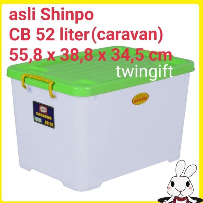 Jual Container/Kontainer Box Serbaguna 52 Liter, Shinpo, Cb-52, Caravan ...