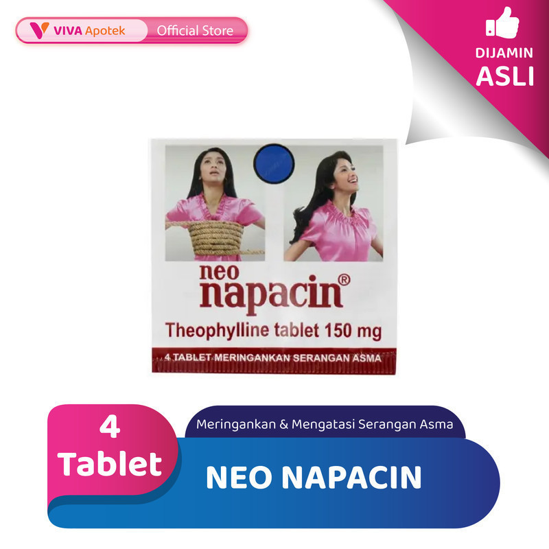 Neo Napacin untuk Meringankan & Mengatasi Serangan Asma (4 Tablet)