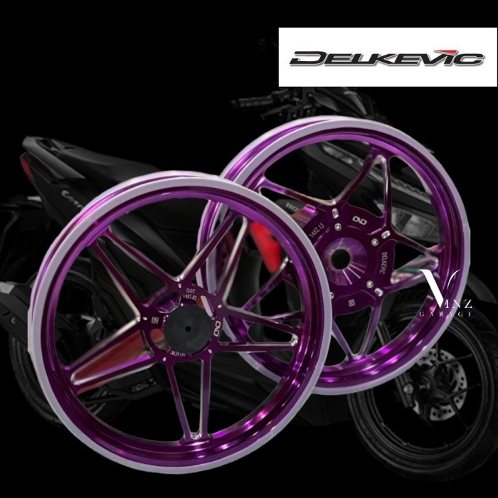 Jual Velg Delkevic X-1 Vario 125 / Vario 150 Bintang Purple Ungu ...