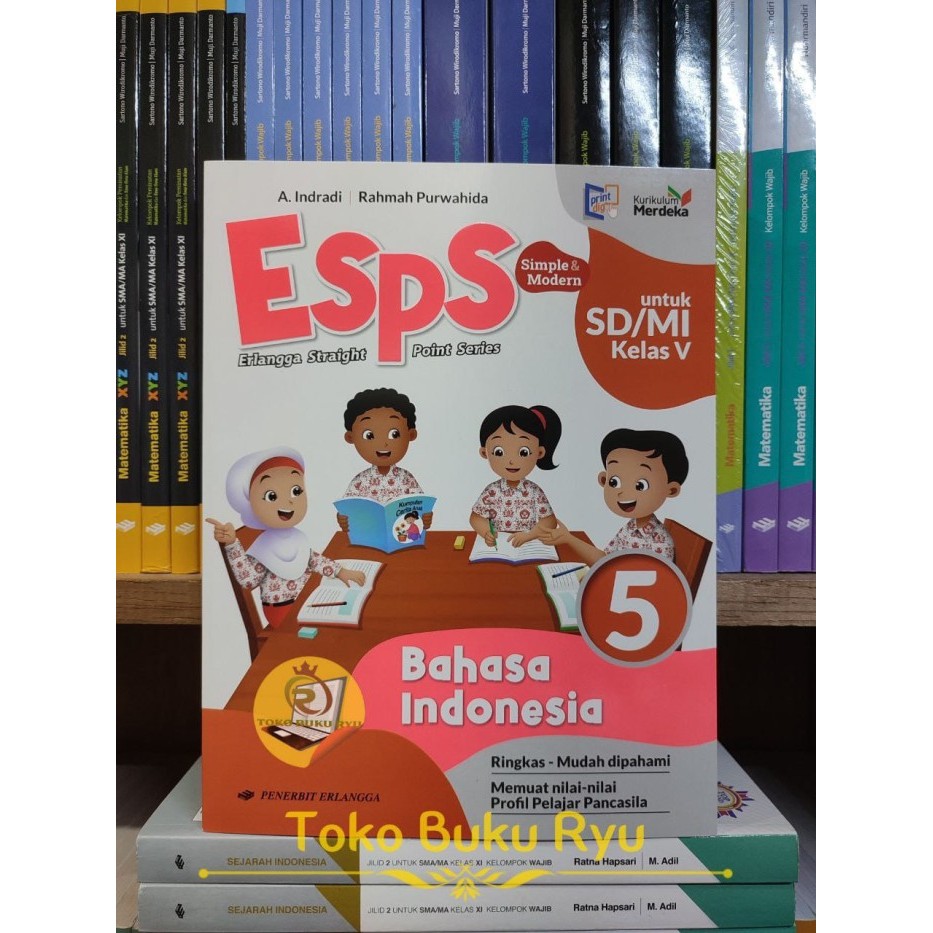 Jual Buku ESPS Bahasa Indonesia Kelas 5 SD Kurikulum Merdeka Erlangga ...