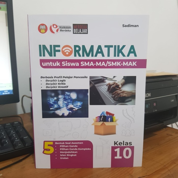 Jual BUKU INFORMATIKA UNTUK SISWA SMA-MA/SMK-MAK KELAS 10 (KUR. MERDEKA ...