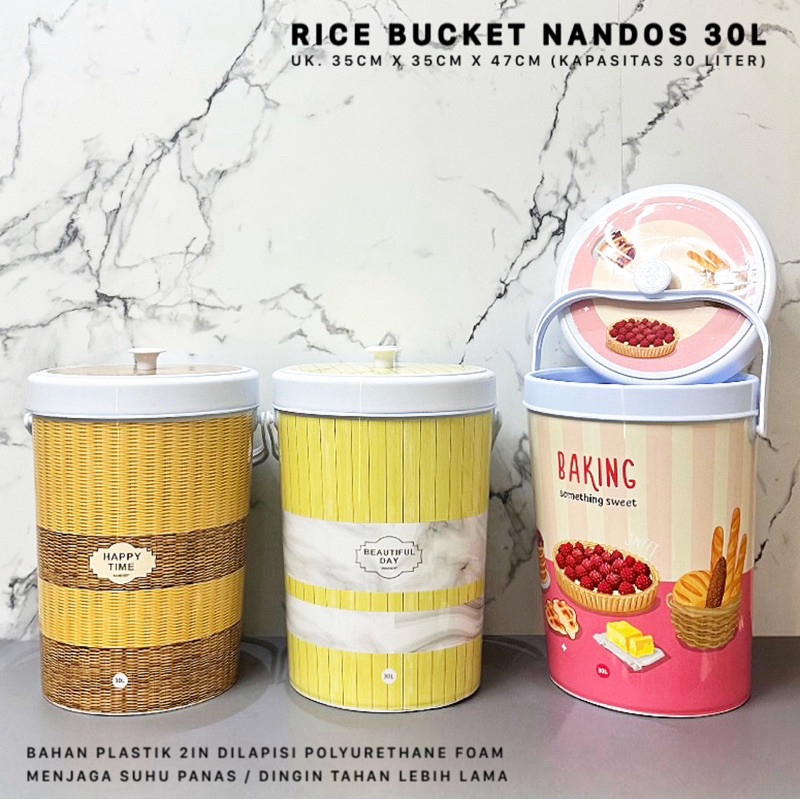 Jual KULITAS TERBAIK- RICE BUCKET NANDOS / TERMOS NASI DAN ES NAIBA 30 ...