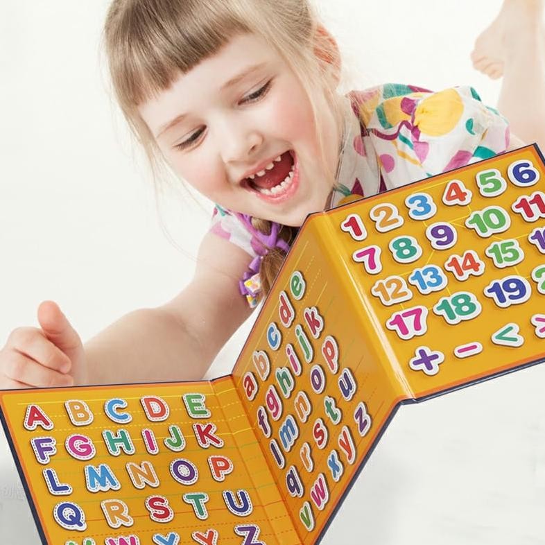 Jual Sp - Puzzle Buku Magnetic Abc Besar Dan Kecil Serta Angka 1-20 ...