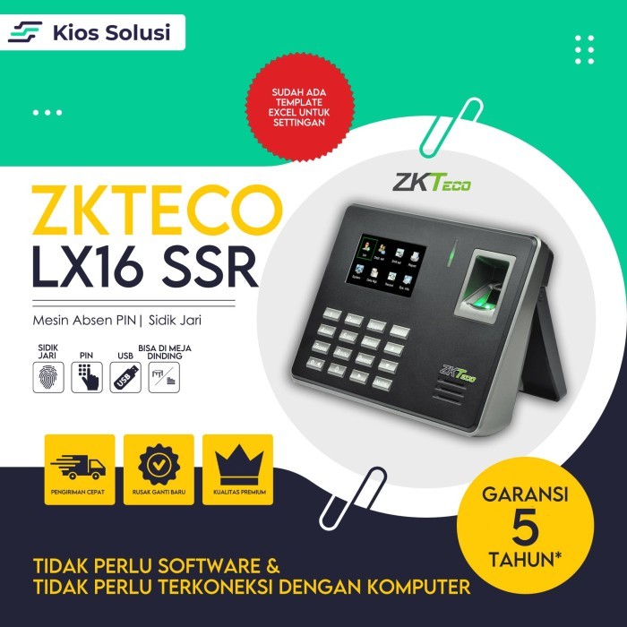 Jual Mesin Absensi Sidik Jari Zkteco Lx16 Fingerprint | Shopee Indonesia