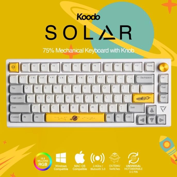 Jual KOODO SOLAR - MECHANICAL KEYBOARD 75% W/KNOB LAYOUT ORIGINAL DAN ...