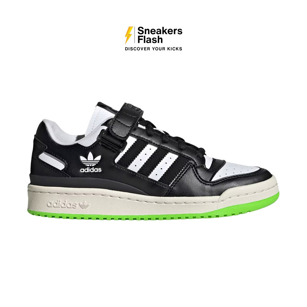 ADIDAS Forum Low Black Neon Green Sepatu Sneakers Wanita HQ4425