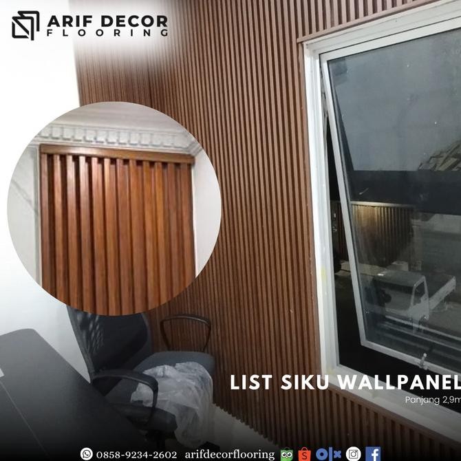 Jual LIST SIKU WALLPANEL ECHO PANJANG 2,9M BAHAN PVC 1111T | Shopee ...