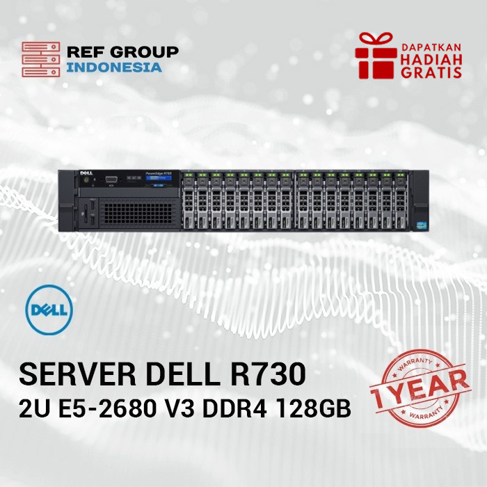 Jual Server Dell R730 2U 16x2.5