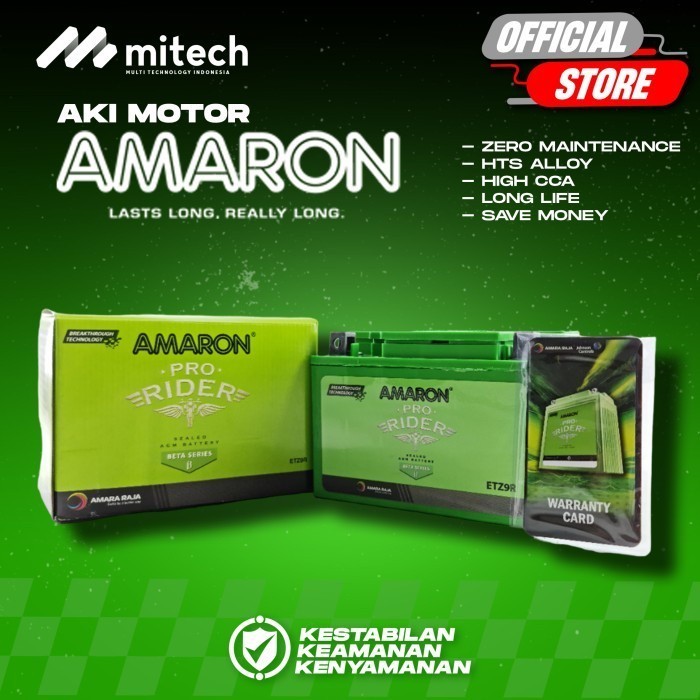 Jual Amaron Aki Kering Motor Yamaha R6 UTX9 / MBTZ9U / YTX9BS 12V - 8Ah ...